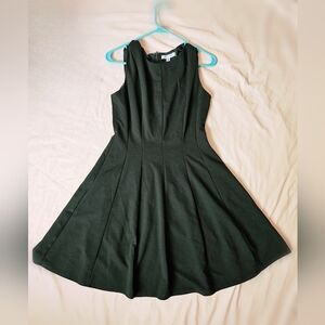 NWT She + Sky High Neck Sleeveless Mini A-Line Dress - Hunter Green